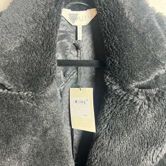 NWT Lita by Ciara Black Faux Fur Coat XL - Picture 3 of 4